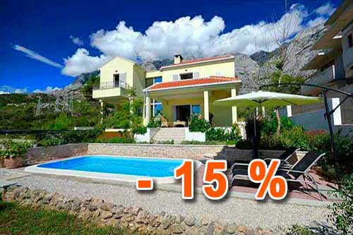 Ferienhäuser mit privatem Pool in Kroatien, Makarska - Villa Zdenka
