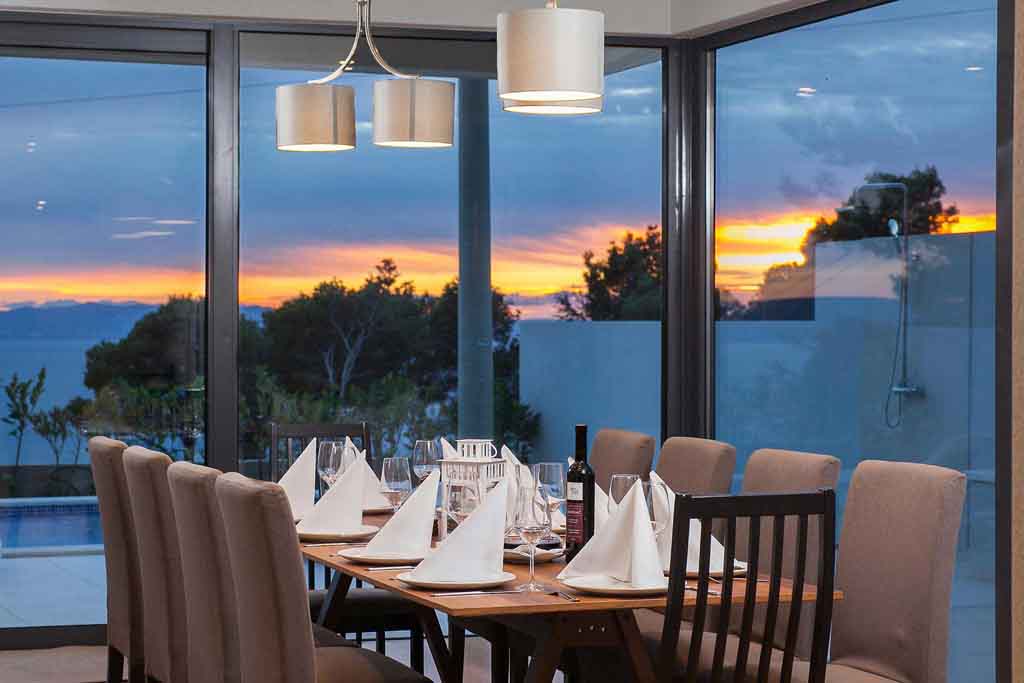 Dining room with sunset - Villa Ivan / 28