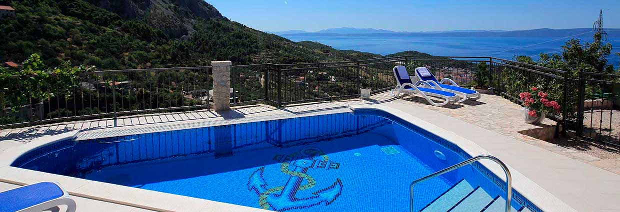 Vile s bazenom Makarska za 8 osoba - Villa Marija