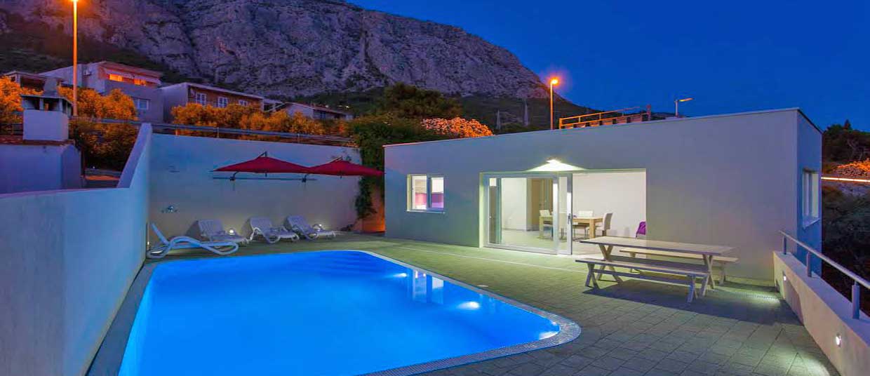 Vile s bazenom Hrvatska - Makarska vile za 4 osobe - Villa Robert