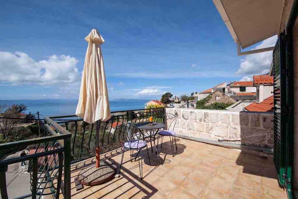 Terrasse med havutsikt, Hus Palmina / 46