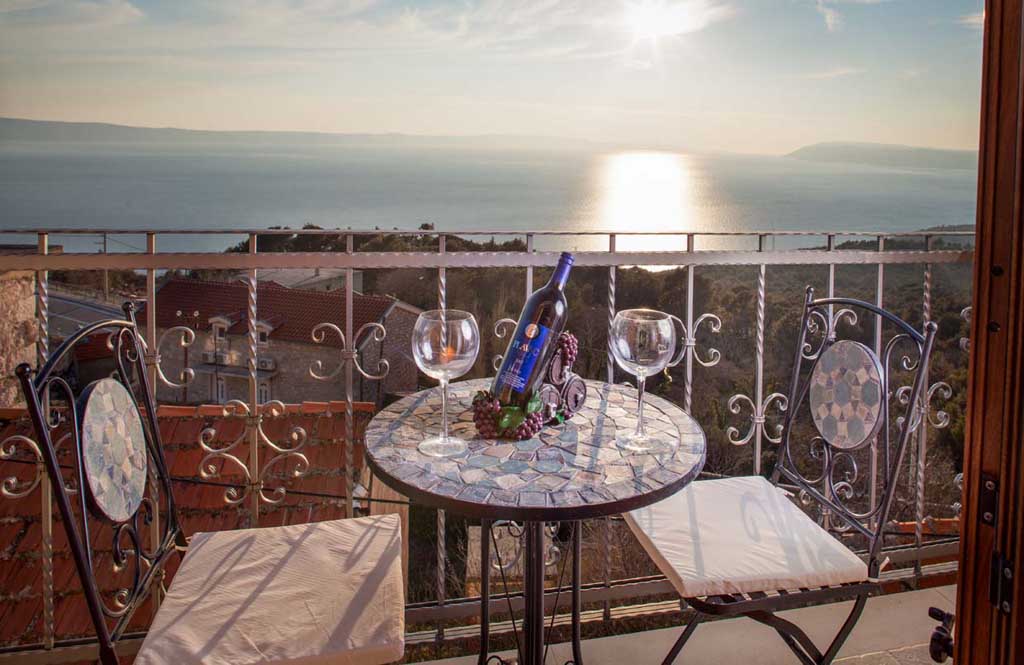 Balkon mit Meerblick - Villa Stina / 42